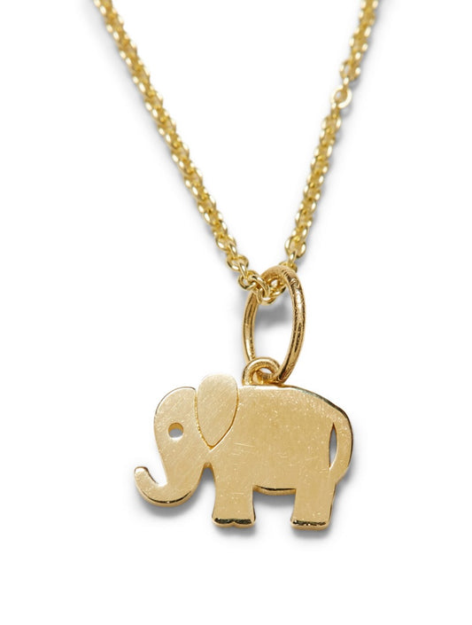 14K Yellow Gold Tiny Elephant Pendant
