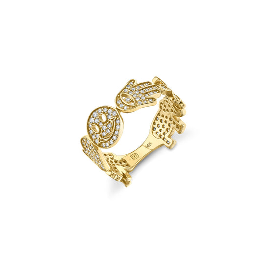 14K Yellow Gold Medium Icon Ring