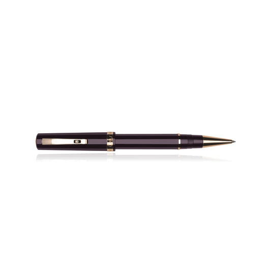 Omas Arte Italiana Aubergine Rollerball Pen with Rose Gold Trim
