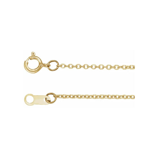 14K Yellow Gold 16in Cable Chain Necklace